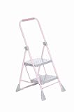 Louisville L-4212-02 Pink Ribbon Step Stool, Two Steps, 225 Pound Rating