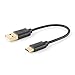 USB C to USB 2.0 A Cable, CableCreation 0.5 ft Short USB C to USB 2.0 Cable, Compatible MacBook 12-inches, Galaxy S9/S9+, Pixel 2 XL, 15cm / Black