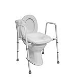 NRS Healthcare M11089 Mowbray Toilet Seat and Frame Free Standing - WIDTH ADJUSTABLE