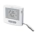 Aube by Honeywell TE503/U Electronic Indoor and Outdoor Thermometer, White