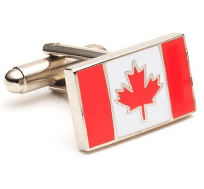 Canadian Flag Canada Maple Leaf Cufflinks Cuff Links