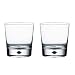 Orrefors Intermezzo Black Double Old Fashioned Pair