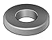3/4" x 1-1/2" OD Plain Finish Low Carbon Steel Beveled Flat Washers, 10 pk.