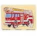 Wooden Fire Truck 9-piece Peg Puzzle