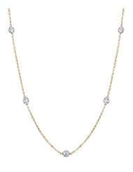 18k Gold Diamonds by the Yard Style Necklace (18 Inch)