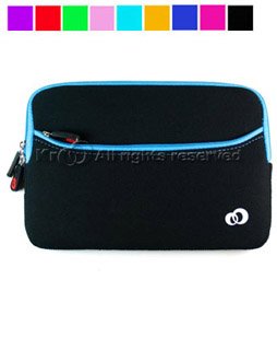 Neoprene Sleeve for Amazon Kindle 2 (Black-Blue)