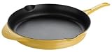 Calphalon Enamel Cast Iron 12 Inch Fry Pan, Custard Yellow by Calphalon