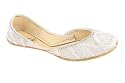 Unze Pumps (indian Khussa) - Cs9644-White-1.0