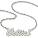 Boston Celtics 18in Sterling Silver Script Necklace
