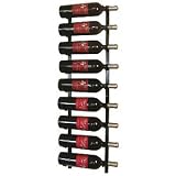 VintageView 9 Bottle Magnum Wine Rack (1 Deep - Platinum