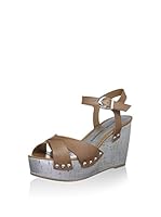 Chinese Laundry Sandalias de cuña Give It A Go (Marrón)