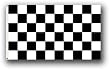 Checkered 3 Ft. x 5 Ft. flag w/grommetts - NASCAR
