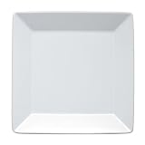 Waechtersbach Large Rimmed Square Plate, Set of 2, White