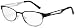 AJ Morgan Millstone Metal Reader,Black and White Frame/Clear Lens,3.00 Strength