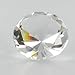 Clear Glass Diamond Ring Shaped Paperweight Paper Weight by JK by JK