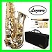 NEW Band Silver/Gold Alto Saxophone/Sax Lazarro+11 Reeds,Case and Extras (Value $200)
