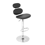 LumiSource Segment Barstool, Black