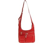 baggallini Women's CTY289 City Bagg Top Zip Handbag,Tomato/Mango Crinkle Nylon