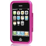 Apple iPhone 3G Metal Aluminum Hard Case - Book Type (Pink)