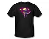 IMAGE OF Superman - Bizzaro & Logo Slim Fit Adult T-Shirt In Black, Size: Medium, Color: Black