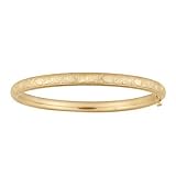Child's Heart Flower Bangle Bracelet