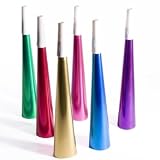 Rainbow Metallic Foil Horn