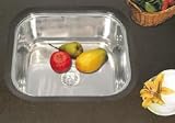 Undermount Kitchen Sink Bowl 400x325 Brushed Steel Finish (A12bs)