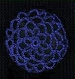 Cobalt Blue Hair Net Crocheted Hair Bun Cover- MEDIUM