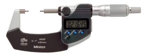 Mitutoyo 331-361 0 - 1 X 000050001mm IP65 Digimatic Spline Micrometer With Output Ratchet 079 Dia Measuring Faces