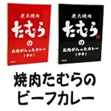 炭火焼肉たむらのお肉が入ったカレー　中辛＆辛口セット　各１食　ゆうパケット