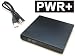 PWR+ Extra Slim External USB CD/DVD Drive Writer/Burner for Acer Aspire One, Sony Vaio P, SamSung Netbooks