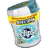 Wrigleys Eclipse Sugar Free Gums, Big-E Polar Ice, 60 Pieces/Box, 4 ea