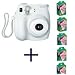 Fujifilm INSTAX MINI 7S Camera and Film Kit (White) with 5 Twin Packs of MINI INSTAX Film