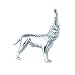 Sterling Silver American Pit Bull Terrier Dog Charm