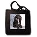 Dogs Poodle - Black and white Toy Poodle - Tote Bags