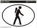 Hiking Oval Bumper Sticker