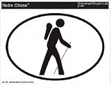 HIKING Oval Bumper Sticker
