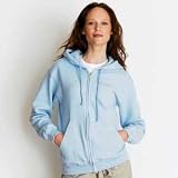 Adult 50/50 7.75 oz Zippered Hoodie Sweatshirt