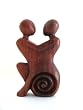 Wood Statue, Anniversary Embrace