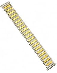 SPEIDEL Watch Band TWIST-O-FLEX Expansion Strech Metal Two Tone fits 10mm to 14mm - BONUS - 2 extra Spring Bars included