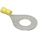 Morris Products 10074 Ring Terminal, Vinyl Insulated, Yellow, 12-10 Wire Size, 9/16" Stud Size (Pack of 100)