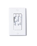Emerson SW90LA Dual Slide Fan Speed and Light Wall Control, Light Almond