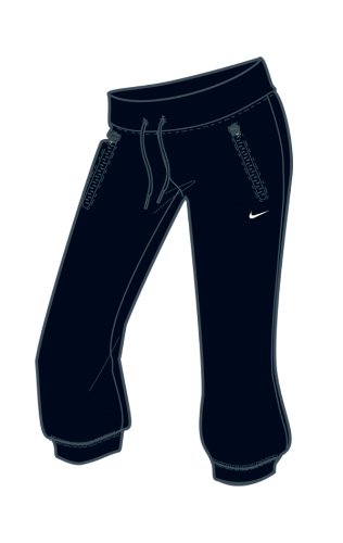 Nike Damen Caprihose Regional AD, black/white, XS, DN121010XS Preisvergleich