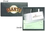 San Francisco Giants Embroidered Leather Checkbook Cover