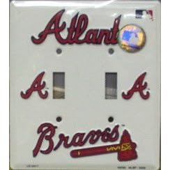 Atlanta Braves Light Switch Covers (double) Plates LS12017 by Smart Blonde