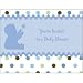 Tickled Blue Baby Shower Invitations with Envelopes 8ct
