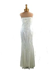 Strapless Evening Dress - Bridal, Wedding, Party, Formal Gown by Sean Collection (1641) Ivory
