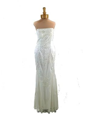 Strapless Evening Dress - Bridal, Wedding, Party, Formal