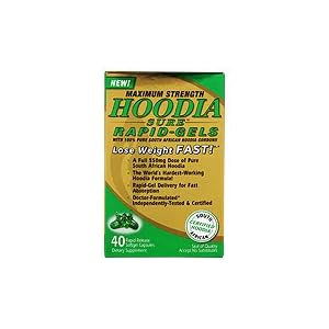 Hoodia Sure Rapid Gels Maximum Strength with 100% Pure South African Hoodia Gordonii, 40 Softgels, Offer Ends Soon, Hoodia Sure Rapid Gels - Maximum Strength with 100% Pure South African Hoodia Gordonii, 40 Softgels, Offer Ends Soon,(Iovate Health Sciences)