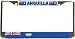 Anguilla Anguillian Flag Chrome License Plate Frame
